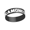 Bracelet Caoutchouc Ramones Noir