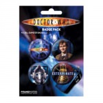 Pack de 4 Badges Dr Who