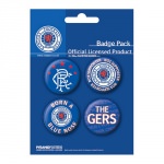 Pack de 4 Badges Glasgow Rangers
