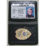 Badge en Cuir avec Carte Identification Starsky et Hutch Ken