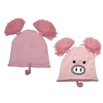 Bonnet Animal Tête de Cochon Freaks and Friends Rose