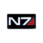 Boucle Ceinture Mass Effect 3 Logo N7 en Métal