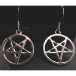 Boucle d'oreille Supernatural Pentagramme
