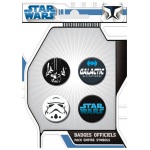 Boutons / Badges Star Wars Empire Pack de 4