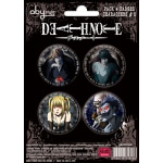 Boutons / Badges Death Note Pack de 4 personnages #2