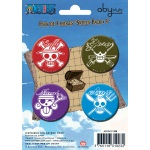 Boutons / Badges One Piece Têtes de mort Pack#1
