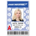 Carte Identification Iron Man Pepper Potts