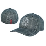 Casquette Flexfit Ramones Rayures écossaises Grises et Logo