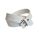 Ceinture en PU Blanc pour Boucle de Ceinture