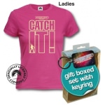 Coffret T-Shirt Femme et Porte Clé Saturday Night Fever Catch It