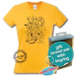 Coffret T-Shirt Femme et Porte Clé Hanna Barbera Collection