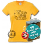 Coffret T-Shirt Femme et Porte Clé Looney Tunes Elmer Fudd