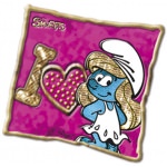 Coussin Les Schtroumpfs I Love Rose