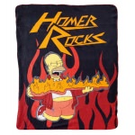 Couverture Polaire Simpsons Homer Rocks