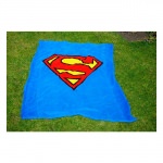 Couverture Polaire Superman bleue Logo