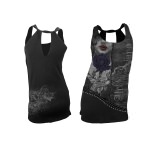Débardeur Alchemy Gothic Rose Noire Vampire