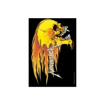 Drapeau Poster Metallica Flamme et Crane