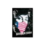 Drapeau Poster Textile Green Day Wall Collage