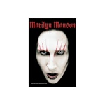 Drapeau Poster Textile Marilyn Manson Portrait
