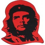 Ecusson Che Guevara Portrait Rouge et Noir