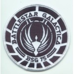 Ecusson Battlestar Galactica BSG 75 White
