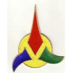 Ecusson Star Trek Emblème Klingon Color