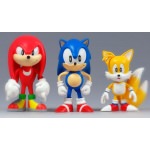 Lot de 3 Mini Figurines en PVC Sega Sonic Le Hérisson