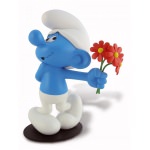 Figurine Les Schtroumpfs Statuette Amoureux 18 cm