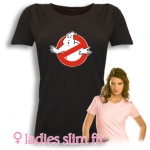 T-Shirt Ghostbusters Logo Femme Noir
