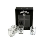 Lot de 4 Verres Jack Daniels Shot Glasses Signature
