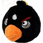Peluche Angry Birds Sonore Oiseau Noir 10 cm
