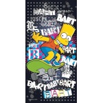 Serviette Simpsons Bart Skate & Graffiti