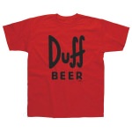 T-Shirt Les Simpsons Duff Beer Logo Noir