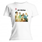 T-Shirt One Direction Blanc Up all Night album Femme