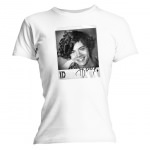 T-Shirt One Direction Blanc Polaroid Solo Harry Styles Femme