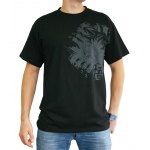 T-Shirt Dragonball Son Goku Aperçu Gris sur Noir