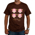 T-Shirt One Piece Chopper's Mood Marron