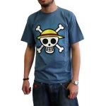 T-Shirt One Piece Logo sur Carte Bleu