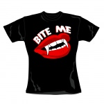 T-Shirt Vampire Bite Me Femme