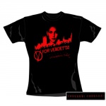 T-Shirt V pour Vendetta Freedom Forever Femme