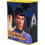 Tirelire Boite Métal Star Trek Live Long and Prosper