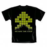 T-Shirt Joystick Junkies Invader Pixel Rain