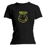 T-Shirt Nirvana Smiley Femme