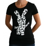 T-Shirt Les Lapins Crétins Silhouette Femme