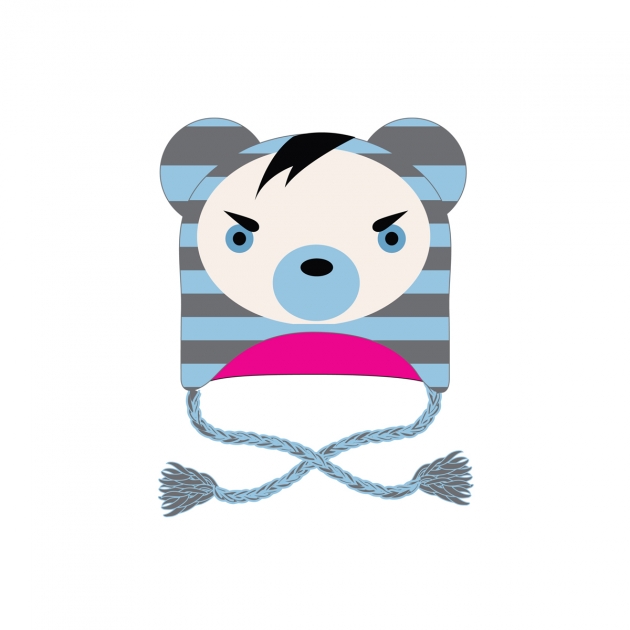 bonnet_beany_ski_freaks_and_friends_ours_rayé_ciel_*et*_gris