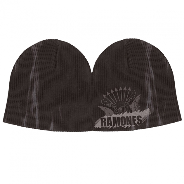 bonnet_strié_beany_ramones_noir_délavé