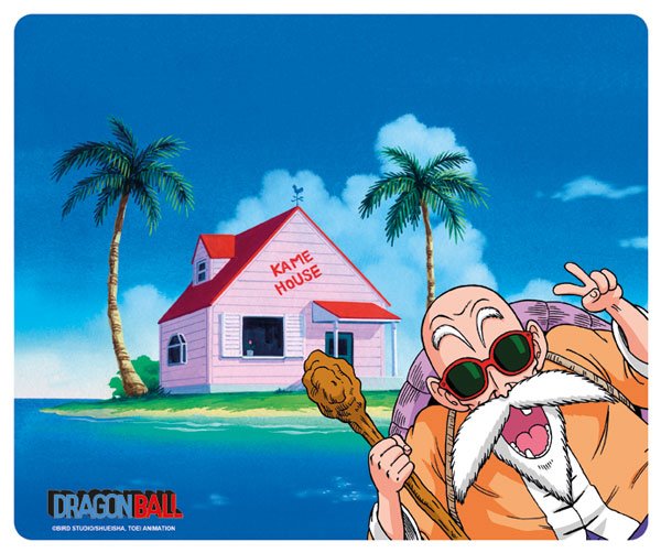 tapis_souris_mousepad_dragonball_kame_house_tortue_géniale